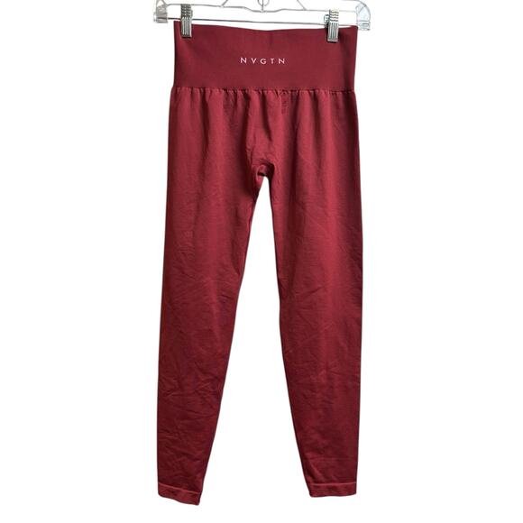 NVGTN Contour Solid Seamless Leggings Medium Reddish Brick - Picture 10 of 10